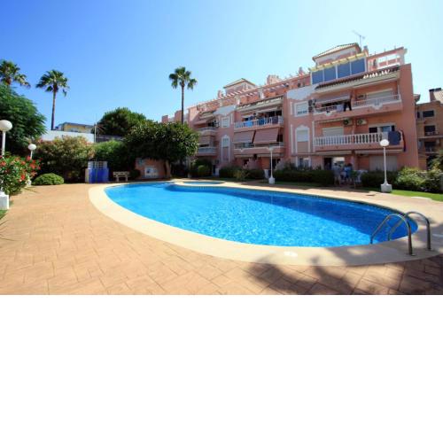2 bedrooms appartement at Denia 100 m away from the beach with shared pool terrace and wifi