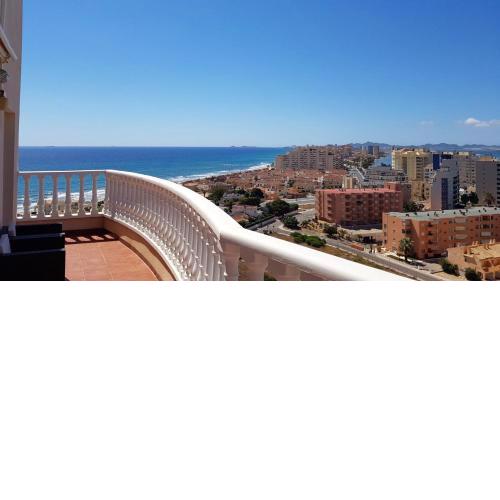 2 bedrooms appartement at La Manga 100 m away from the beach with sea view furnished terrace and wifi