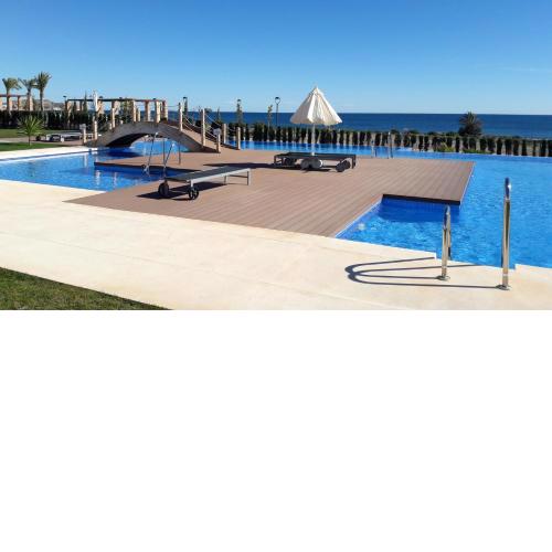 2 bedrooms appartement at San Juan de los Terreros 100 m away from the beach with sea view shared pool and jacuzzi