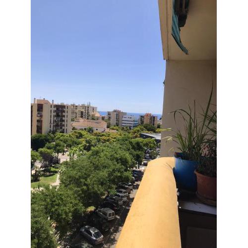 2 bedrooms appartement with sea view balcony and wifi at Marbella 1 km away from the beach
