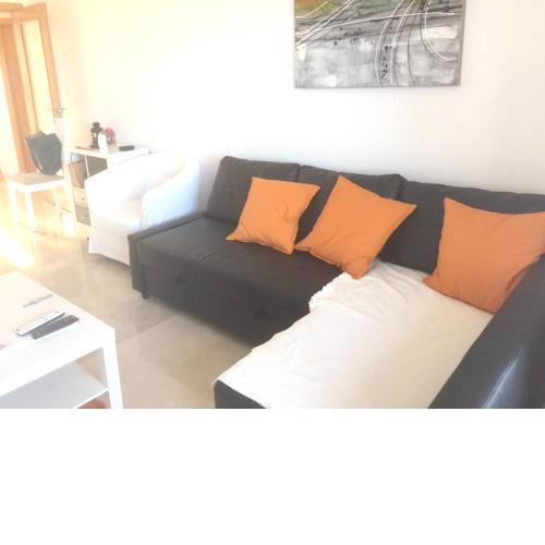 2 bedrooms appartement with sea view shared pool and enclosed garden at Casares 1 km away from the beach