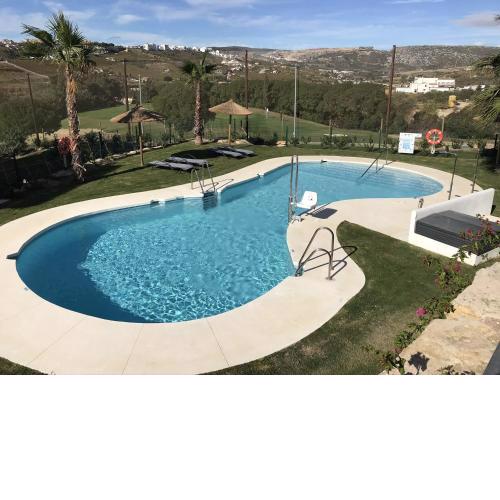 2 bedrooms appartement with sea view shared pool and furnished garden at Malaga 2 km away from the beach