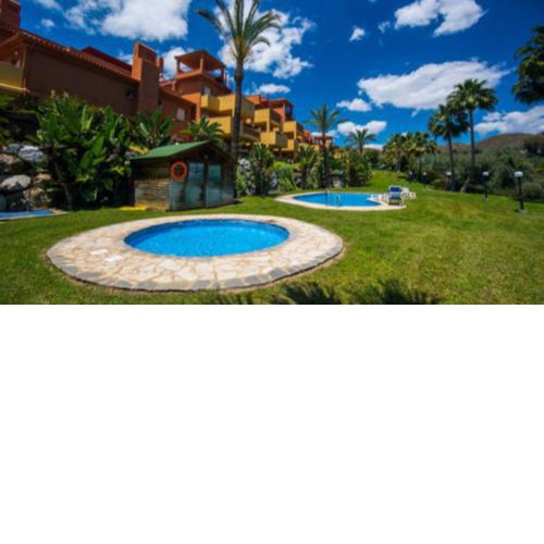 2 bedrooms appartement with shared pool enclosed garden and wifi at Marbella 2 km away from the beach