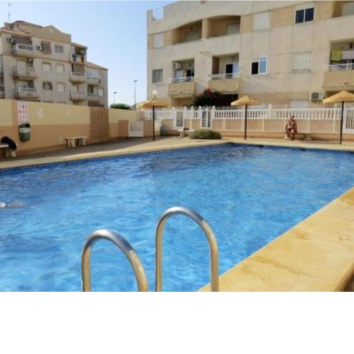 2 bedrooms appartement with shared pool terrace and wifi at Torrevieja 1 km away from the beach