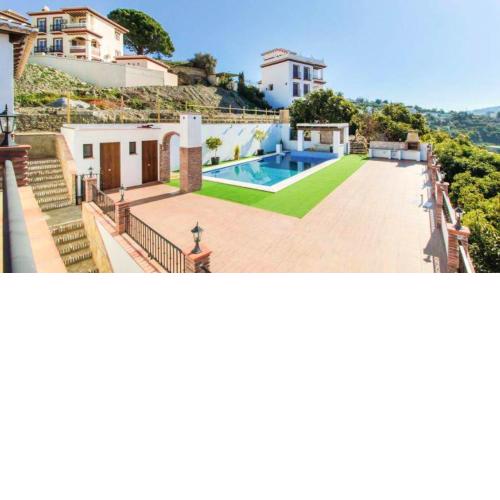 2 bedrooms house with sea view shared pool and jacuzzi at Canillas de Albaida