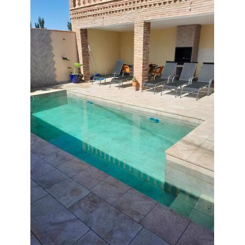 2 bedrooms villa with private pool furnished terrace and wifi at Padul