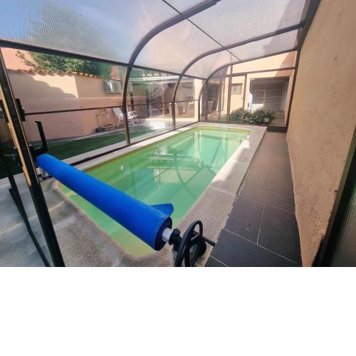 3 bedrooms villa with private pool enclosed garden and wifi at Pajares de la Lampreana