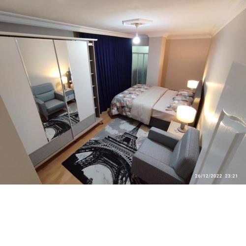 3+1 stylish furnished and spacious apartment in the center of Istanbul