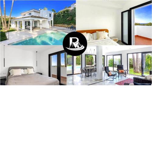 4 Bdrms Charming 3 Palms Villa in Elviria, Sea Views!