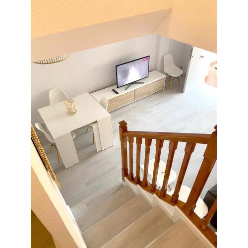 4 bedrooms house at La Manga del Mar Menor 100 m away from the beach with sea view shared pool and terrace