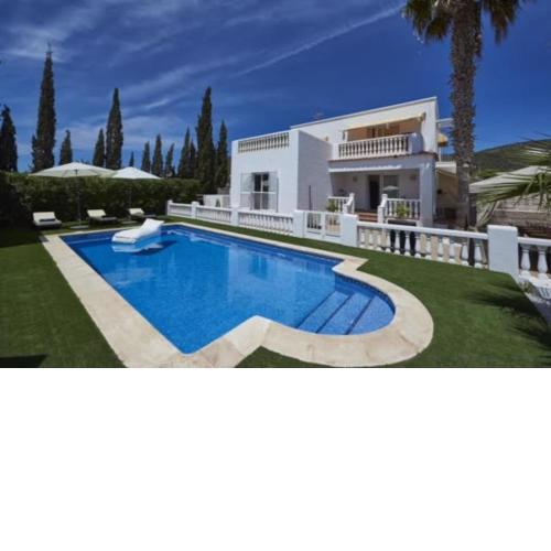 4 bedrooms villa with private pool and furnished terrace at Sant Josep de sa Talaia 4 km away from the beach