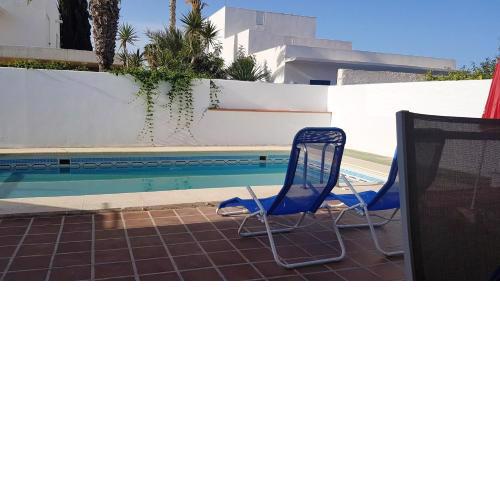 5 bedrooms house at Vera 100 m away from the beach with private pool jacuzzi and enclosed garden