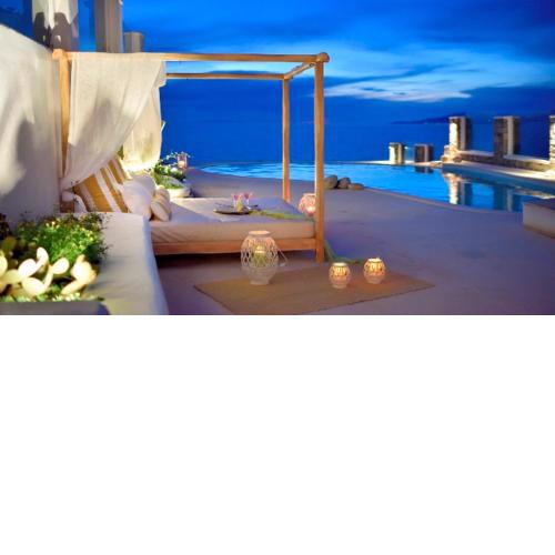 5 bedrooms villa with sea view private pool and enclosed garden at Mykonos