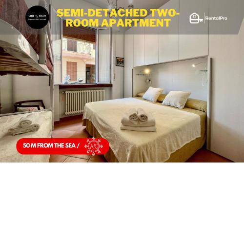 [50mt dal Mare] Bilocale semi-indipendente con A/C