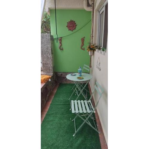 5minutes from the sea,the small green house in the garden