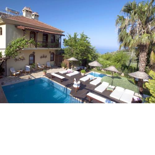 6 bedrooms villa with sea view private pool and jacuzzi at Fethiye 2 km away from the beach