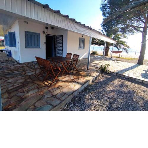 a front beach cottage in a protected area
