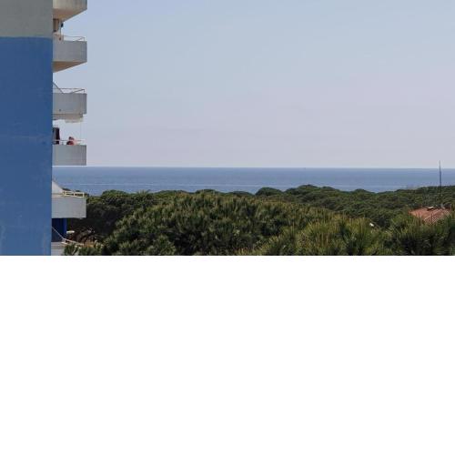 A spacious apartment with a sea view