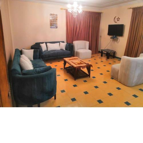 A spacious fully furnished apartment in Nasr City.