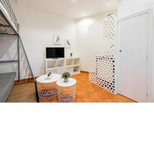 Agradable estudio 3 Personas / 2 camas en Gran Vía