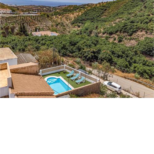 Amazing Home In Cajiz With Outdoor Swimming Pool, Wifi And Swimming Pool