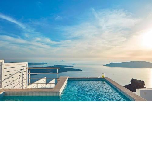 Amazing Santorini Villa Caldera Serene House 3 Bedrooms Private Plunge Pool and Stunning Sea Views Imerovigli