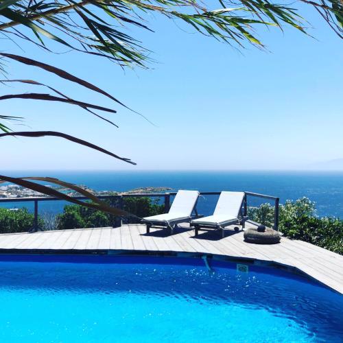 Amazing Sea view, Cycladic Villa with Private Pool