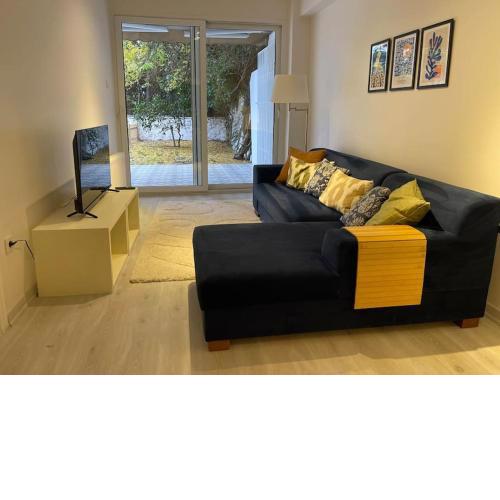 An apartment in Beyoglu with a garden