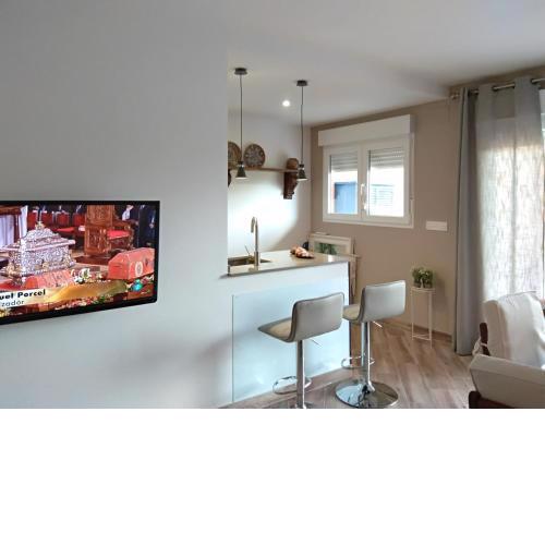 Apartamento a 150 metros del Mar, parking y Wifi
