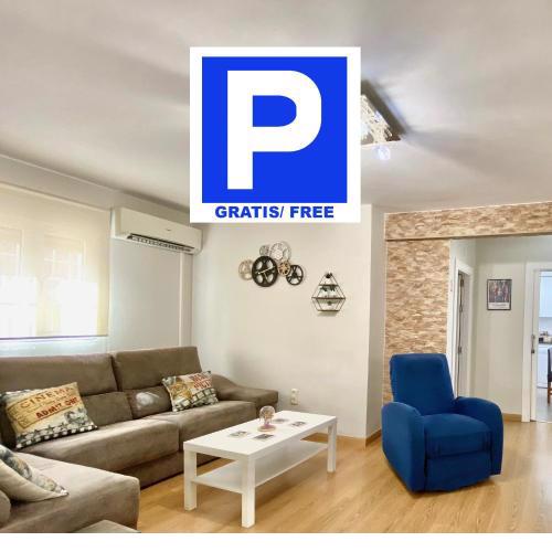Apartamento en el Centro, 2 dormitorios, parking gratis