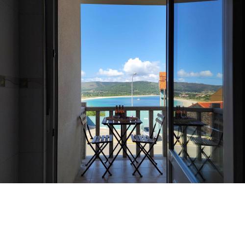 Apartamento Langosteira, con terraza y vistas al mar