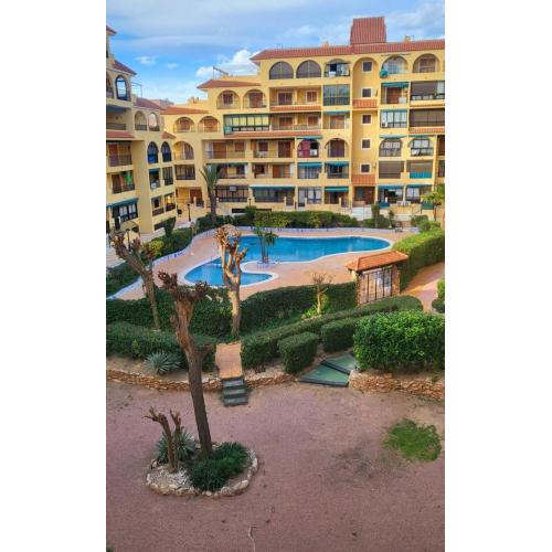 Apartamento Luna Blanca, La Mata, 300 m from the sea and sandy beach plus swimming pool