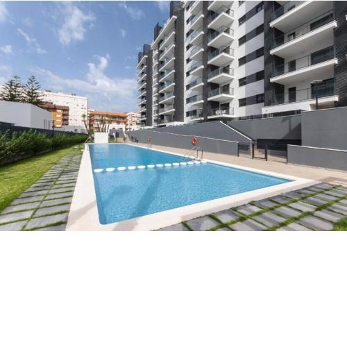 Apartamento sólo familias en Playa Gandía con vistas al mar urbanizacion El Alamo consultas a través del apartado Haz una pregunta