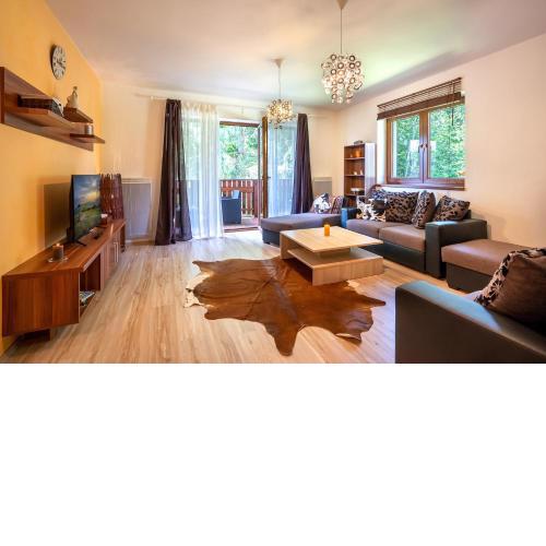 Apartmán Emilka Tále pri potoku, výhľad do lesa