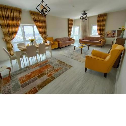 Apartment open view inside a residential complex