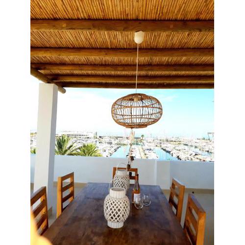 appartement met groot dakterras aan de haven.
