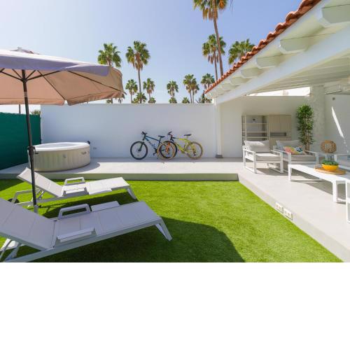Aquarium Bungalow private jacuzzi, 3 bedrooms, AC and Bikes