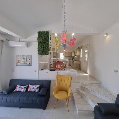 Arocaria Apartment in Faliraki with garden , mountain and sea view