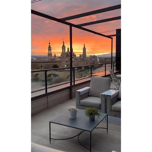 Ático mejores vistas al Pilar jacuzzi y garaje