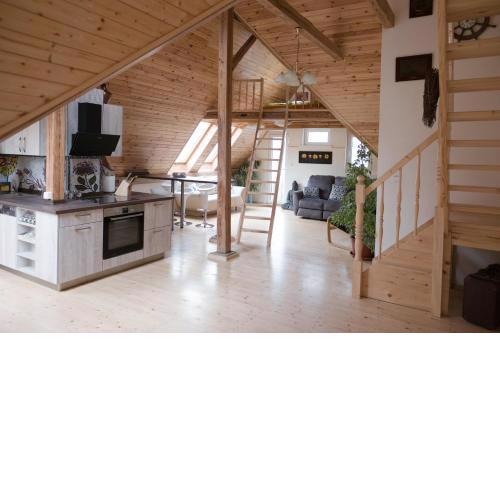 attic apartment with terrace