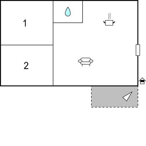 Awesome apartment in Vir with WiFi and 2 Bedrooms