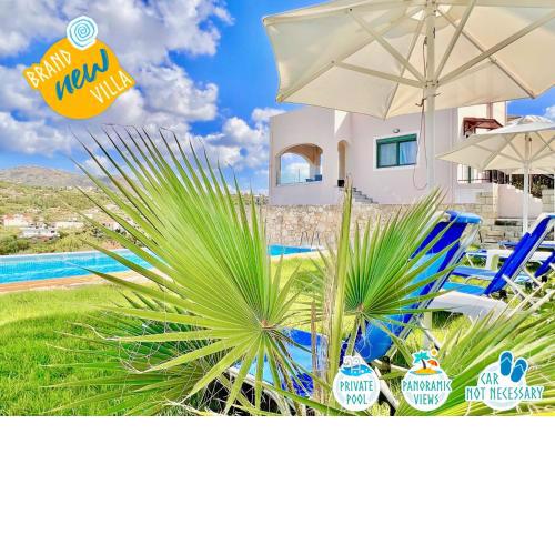 Beach Villa Evgenia with private pool
