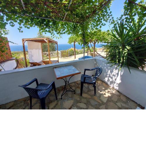 Beautiful house located on a hill with a spectacular sea view in Samos Island