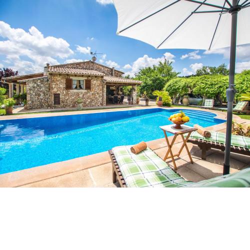 Beautiful stone house with a private swimming pool and a large garden