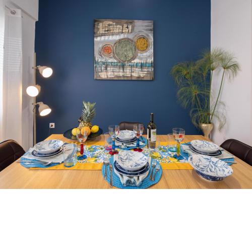 Blue Siri Apartment