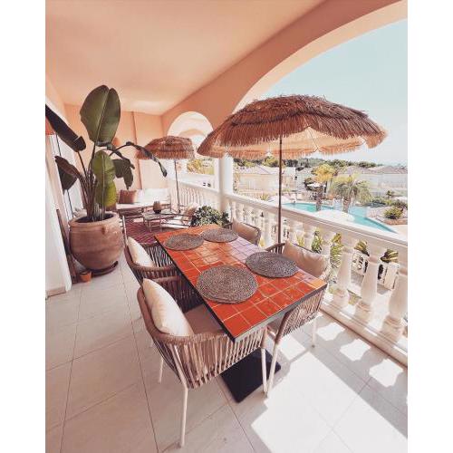 Boho chic Ibiza vibe appartment