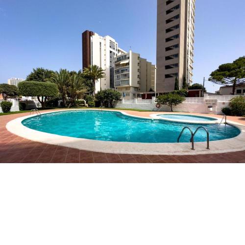 Calpe apartamento lujoso bajo terasa piscina aire cerca playa pueblo