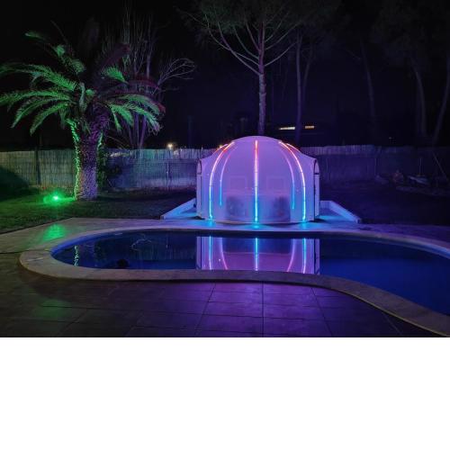 Casa de sol, piscina y jacuzzi con 4 hab en Comunidad de Madrid