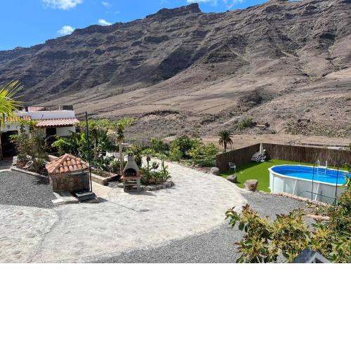 Casa rural con baño adaptado y piscina en Mogán