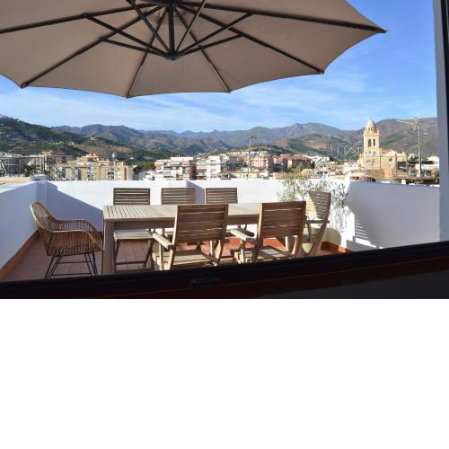 Casa típica y terraza, maison andalouse, typical house with rooftop